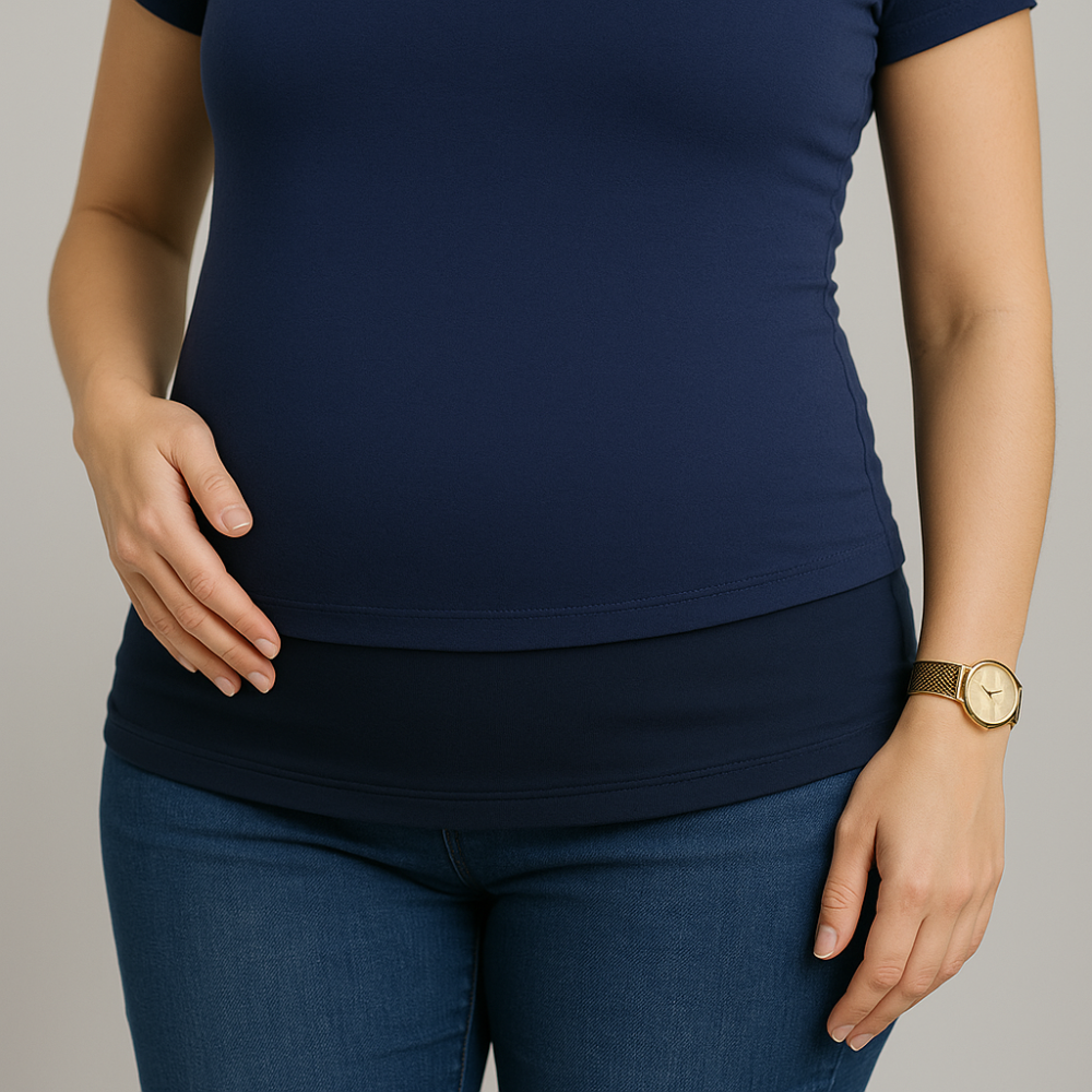 extensor de cintura para usar calça jeans na gravidez

