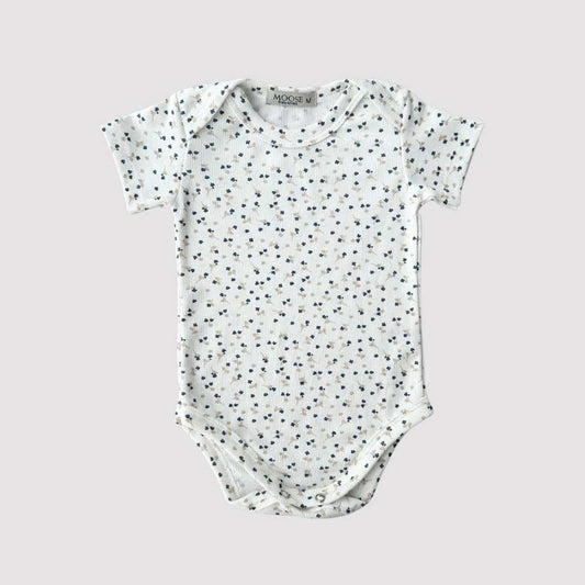 Body Bebê Floral Blue