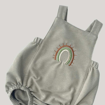 Romper Bebê Rainbow Cinza