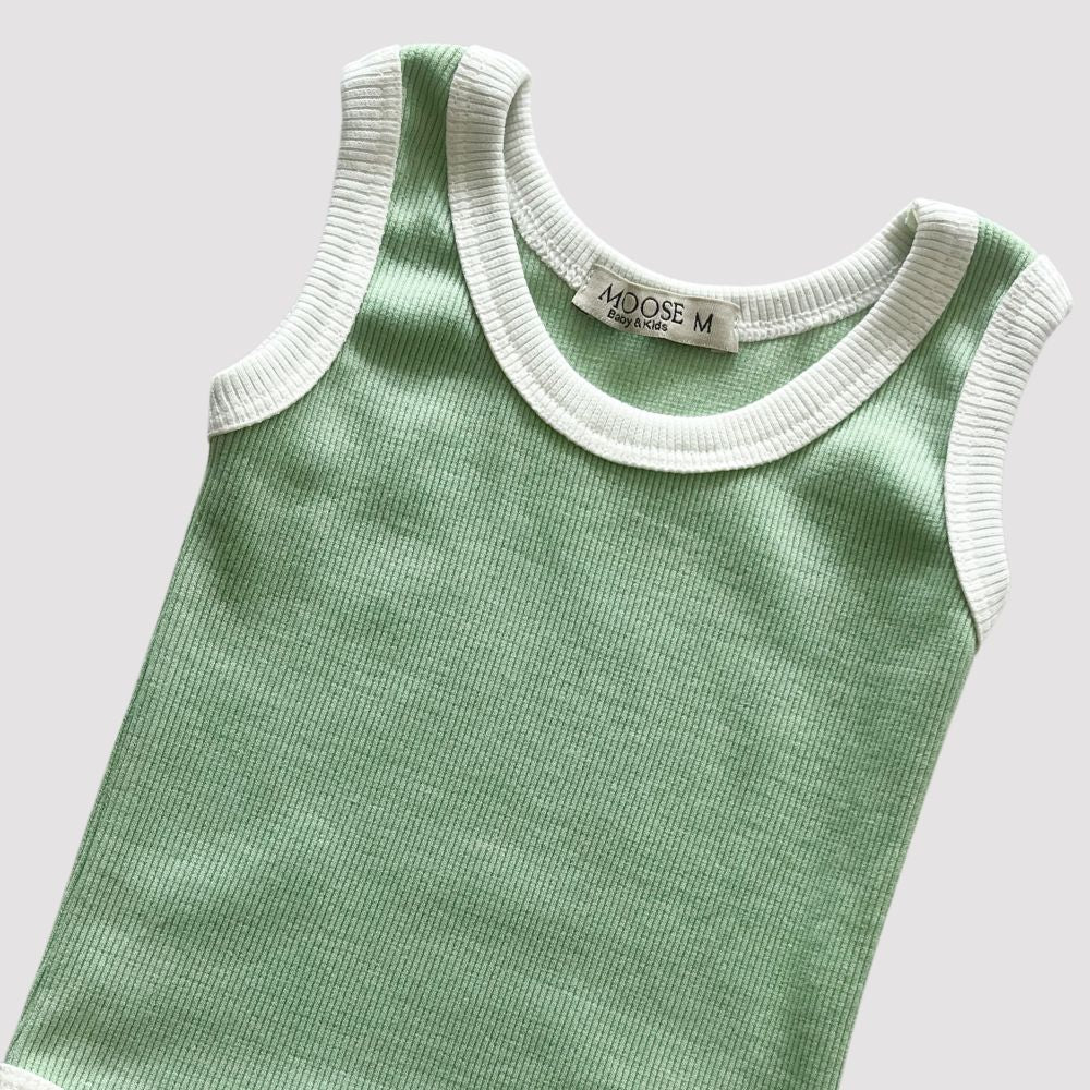 Body Bebê Regata Milke Verde Agua
