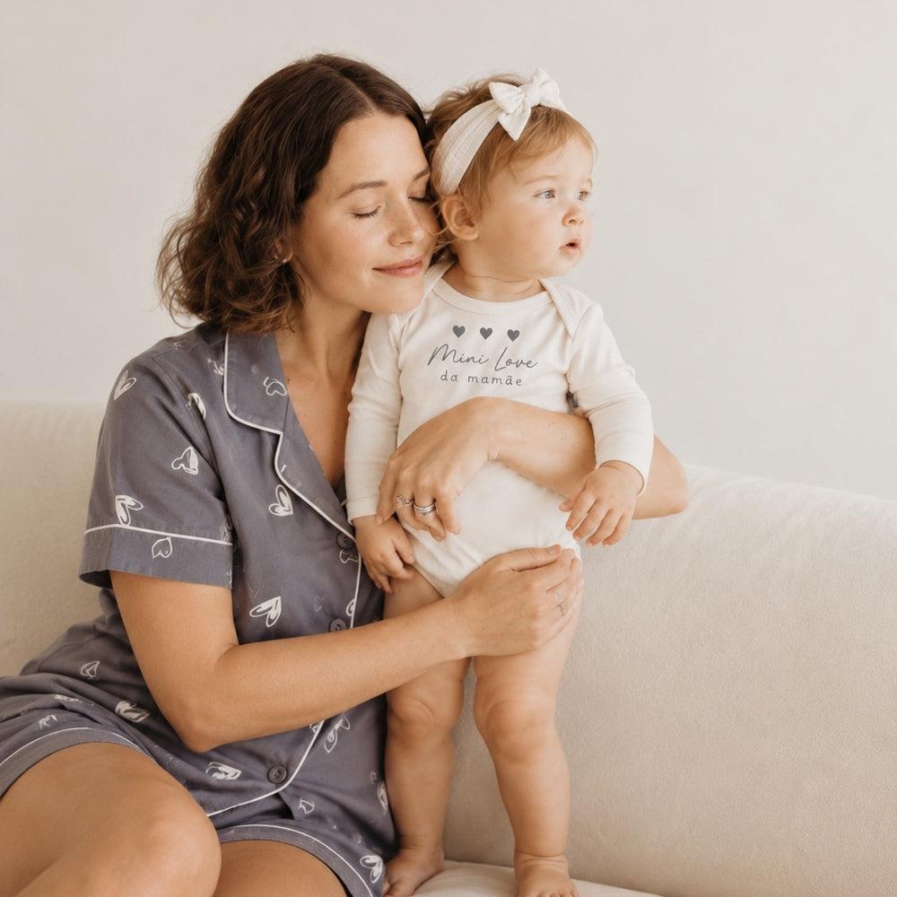 Body Bebê Amour Cinza