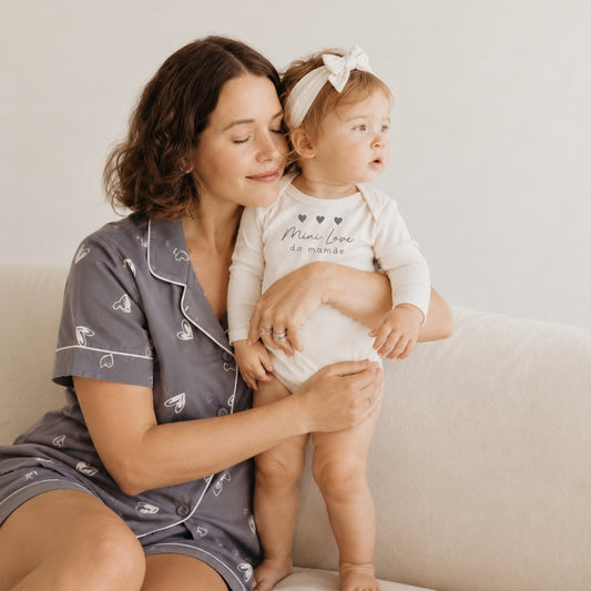 Body Bebê Amour Cinza