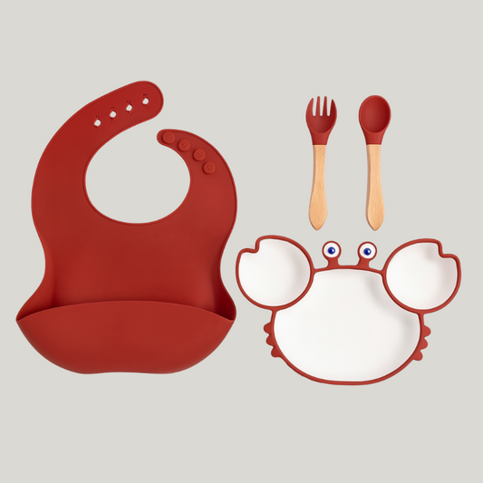 Kit Hora do papa em Silicone Carangueijo Terracota