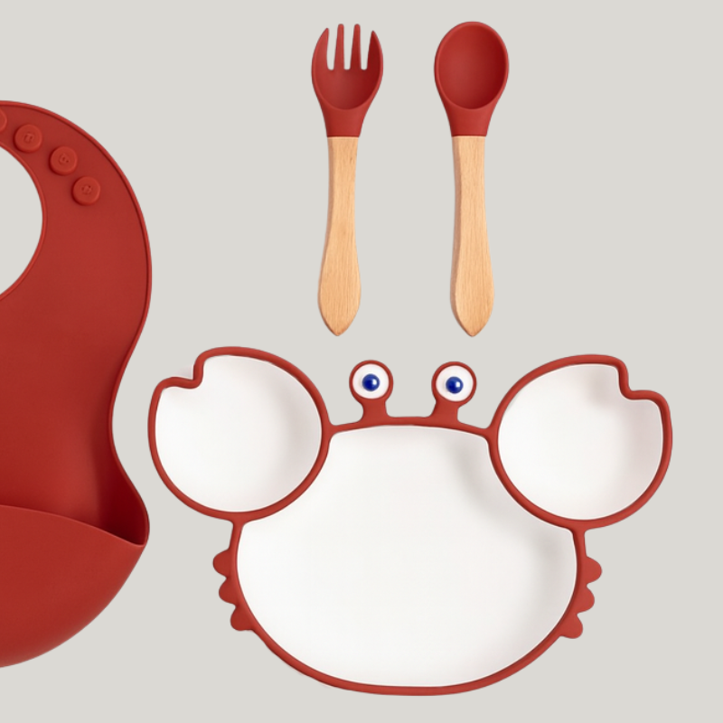 Kit Hora do papa em Silicone Carangueijo Terracota