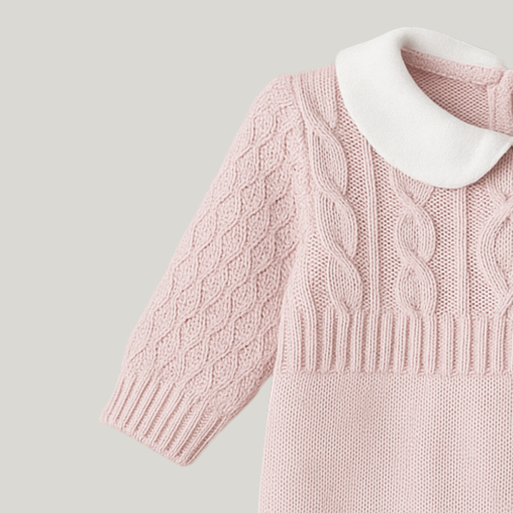 Kit saída Maternidade Menina Tricot 2 Peças Amelie Rose