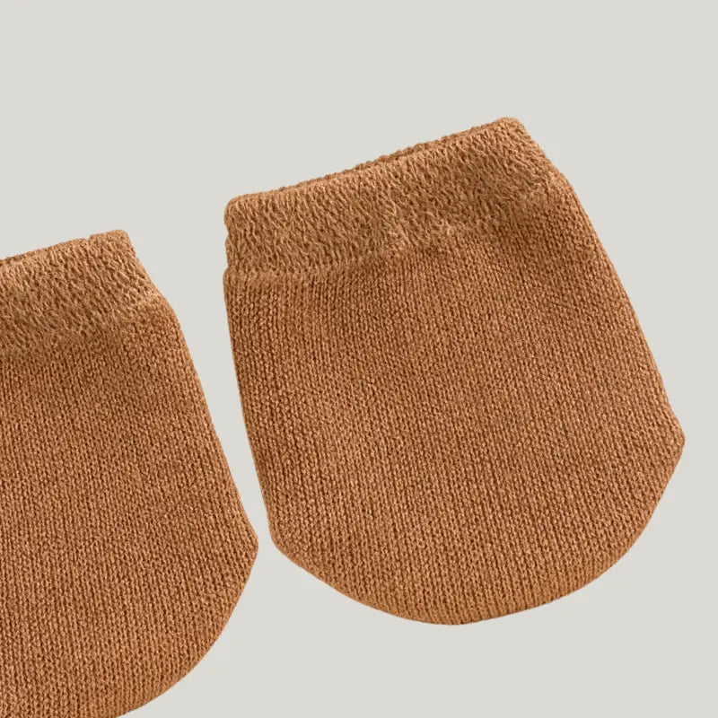luva bebê confort coffee macia e aconchegante
