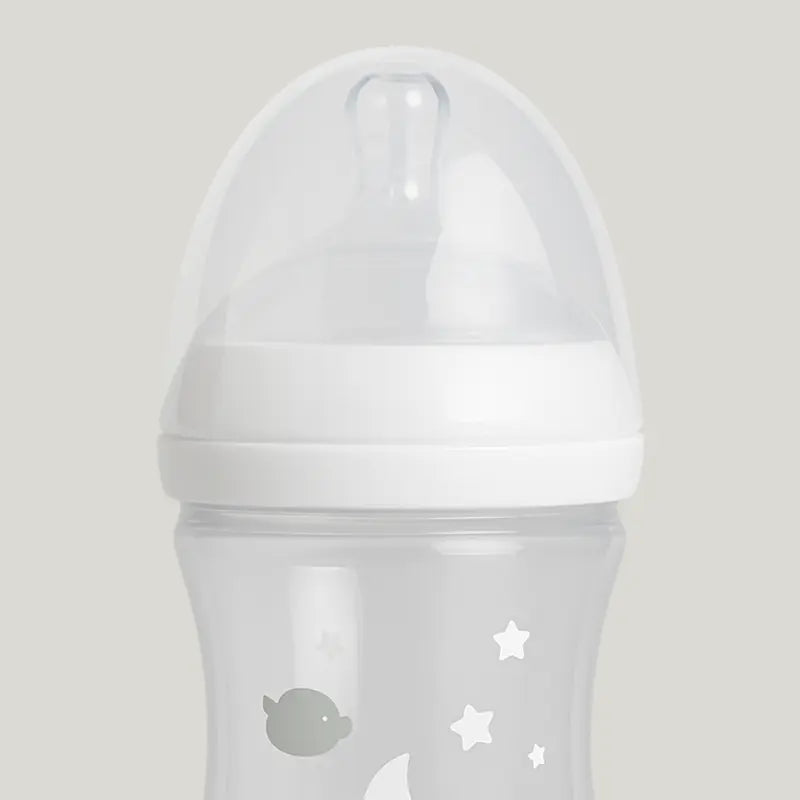 mamadeira anti-cólica 330ml para bebê com bico de silicone

