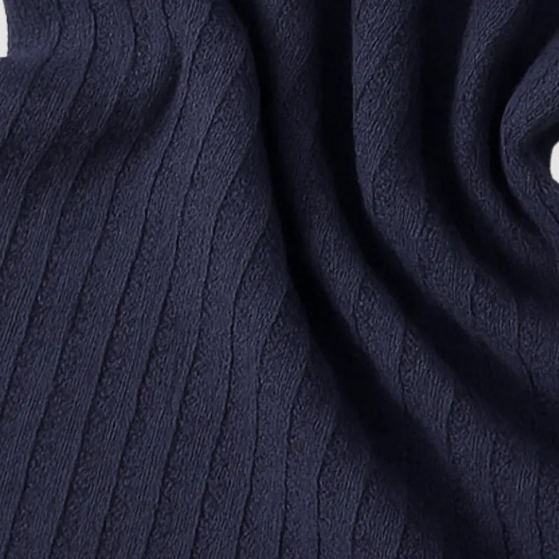 manta de tricot azul marinho para bebê recém-nascido


