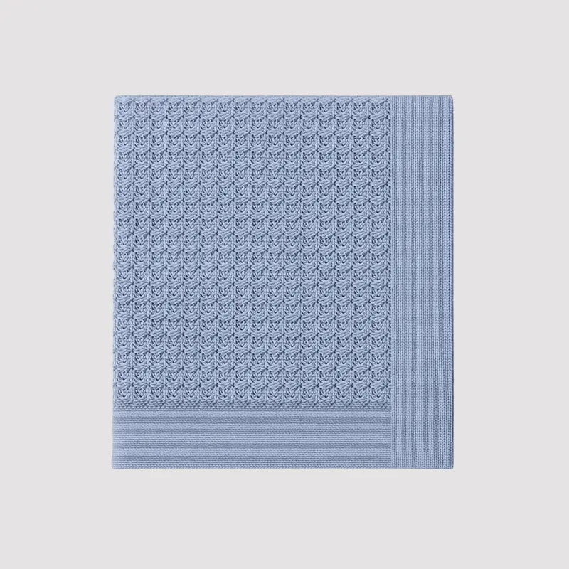 Manta Bebê Tricot  Cloud Blue