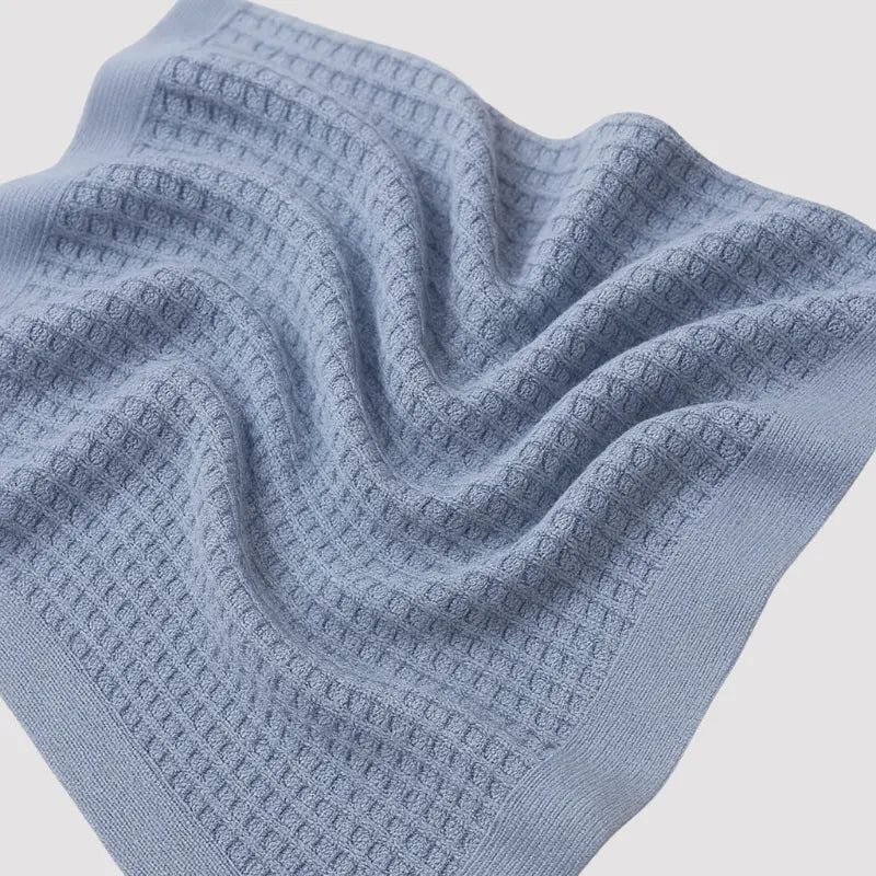 Manta Bebê Tricot  Cloud Blue