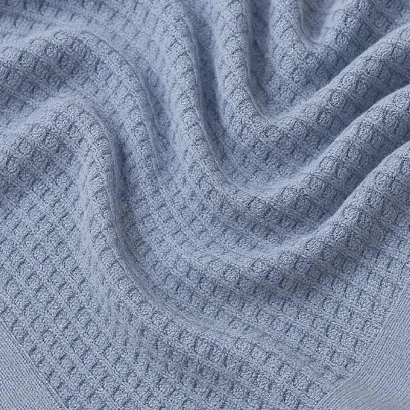 Manta Bebê Tricot  Cloud Blue