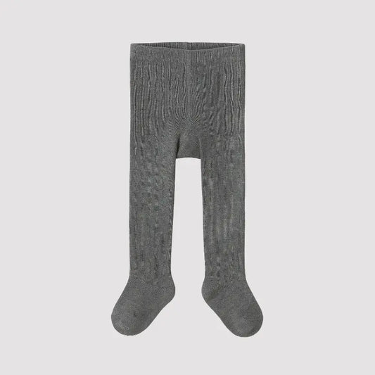 meia calça cinza bebê fio duplo para inverno

