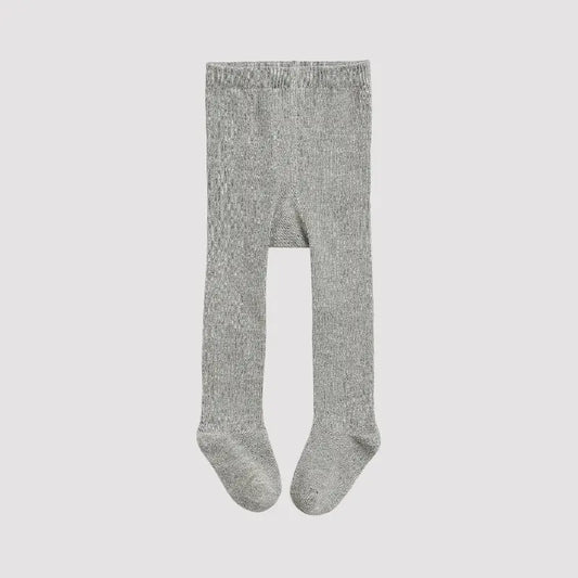 meia calça cinza mescla bebê fio duplo para inverno

