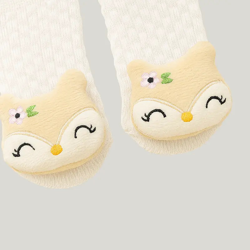 meia raposinha para estimular o tato do bebê

