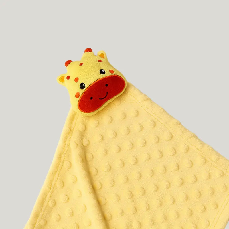 naninha de pelúcia macia com bichinho de girafa

