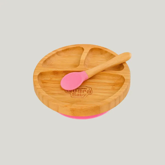 pratinho-bebe-bambu-ventosa-divisoria-colher-silicone-rosa