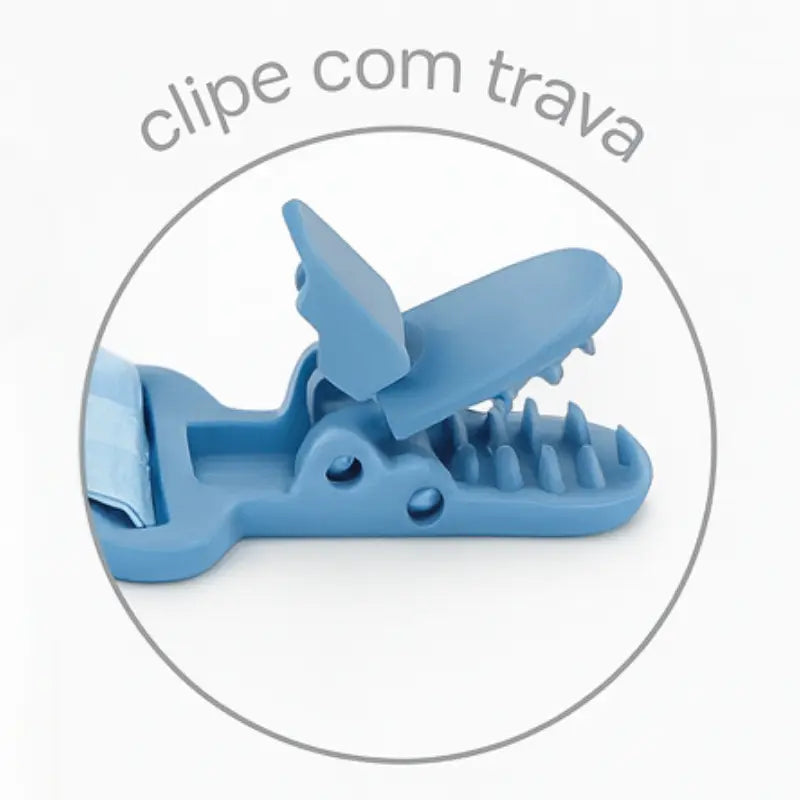 prendedor de chupeta coala azul para bebê