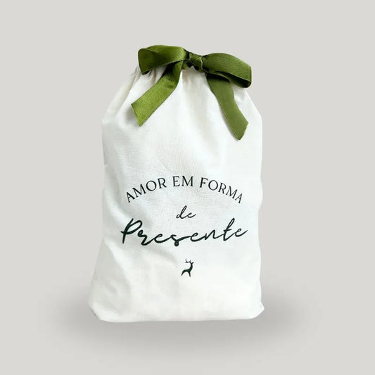 sacola para presente de bebê elegante e neutra

