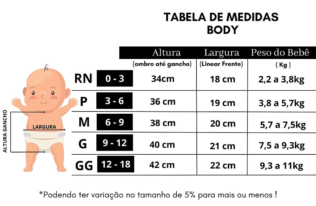 Body Bebê Menina Ambar Linho Marrom Rose