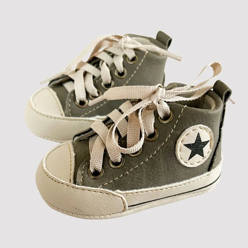 tenis infantil bebe musgo cinza star 
