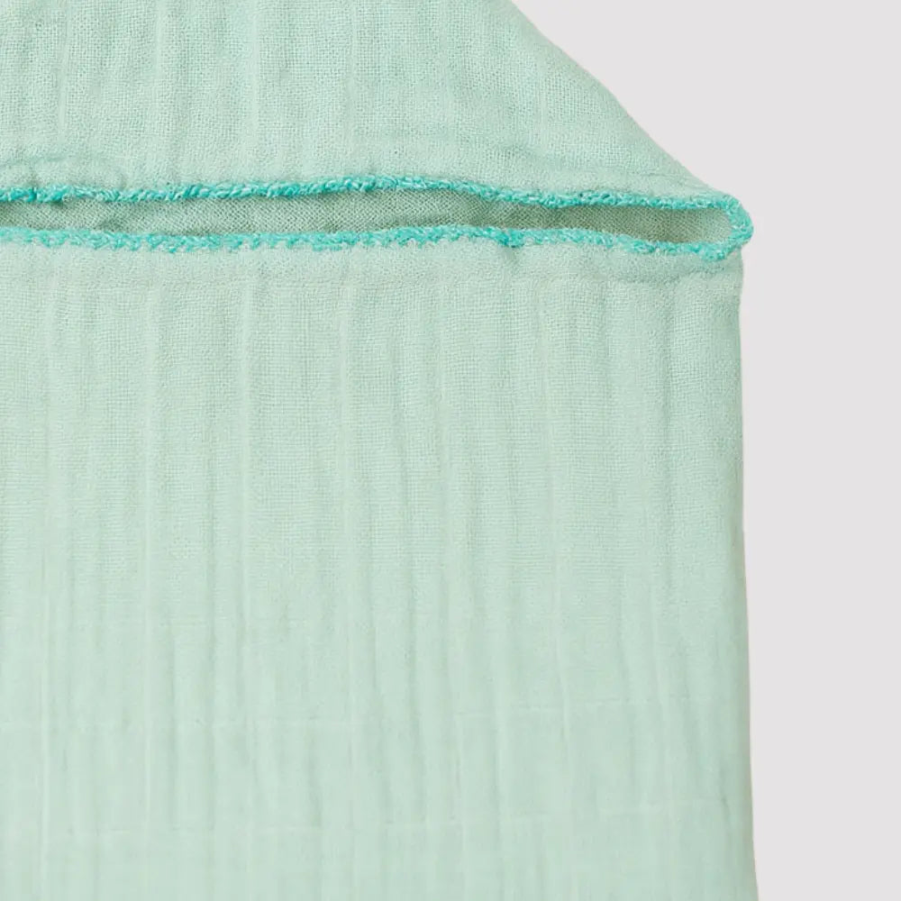 toalha de banho bebê soft algodão bordado verde