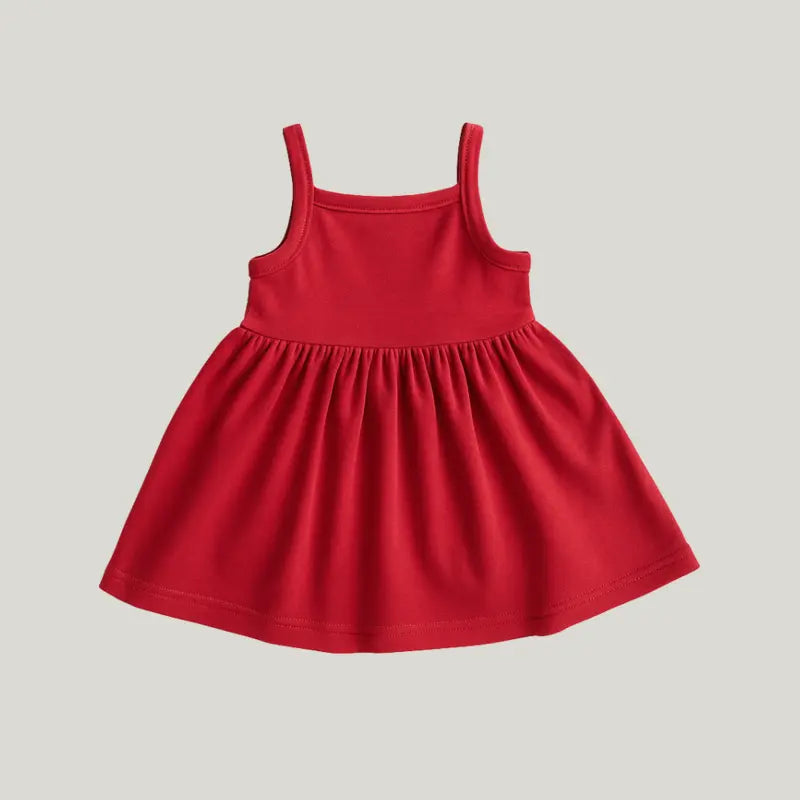 vestido vermelho bebê menina para festa ou ensaio

